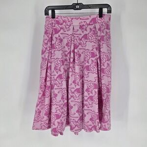 LuLaRoe German Shepherd Print Knee Length Skirt Pockets Dog Lover Womens Large